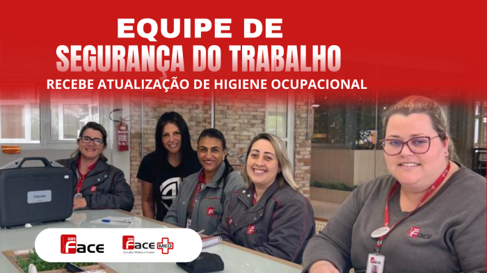 Equipe de segurança do trabalho recebe atualização de higiene ocupacional. 